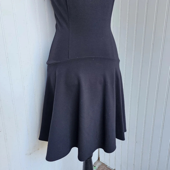 Express Stretch Dress Black Mesh Top Jewels Sleveless Women's Rayon Sz 4 - Picture 5 of 16